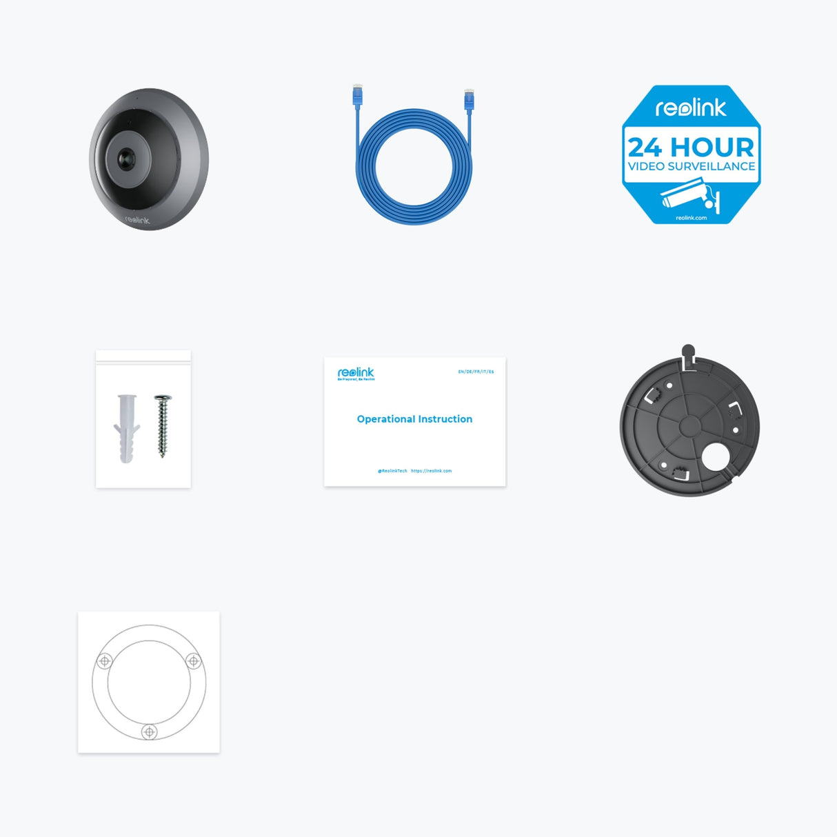 EAN 6975253984237 - Reolink Fisheye Series P520 Almohadilla Cámara de seguridad IP Interior y exterior 2560 x 2560 Pixeles Te imagen 3