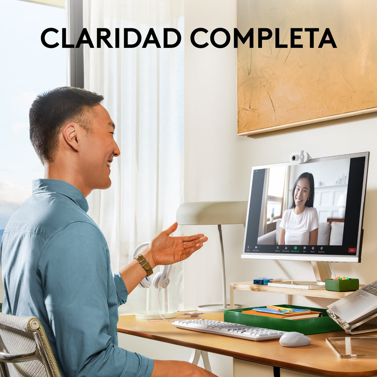 EAN 5099206113275 - Logitech 960-001617 cámara web 2 MP 1920 x 1080 Pixeles USB Blanco imagen 7