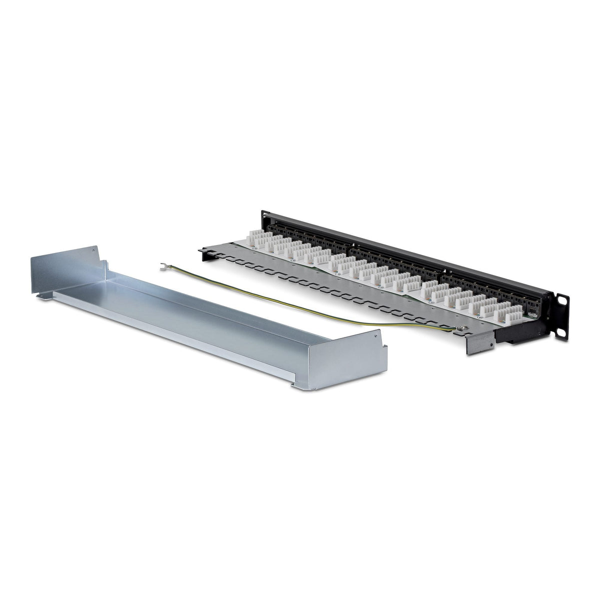 Startech.Com Startech - Patch Panel - 110 Abdrückgerät - Rack Montable - Cat 6a - Stp - Rj-45 X 24 - Plateado - 1u - 48.3 Cm (19")