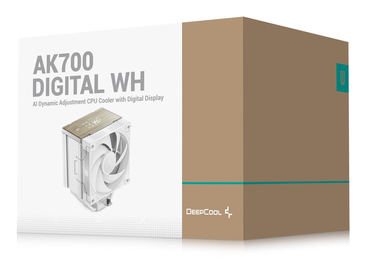 Deepcool Ak700 Digital Wh, Disipador De Cpu Blanco, 120 Mm R-Ak700-Whndmn-Gjd