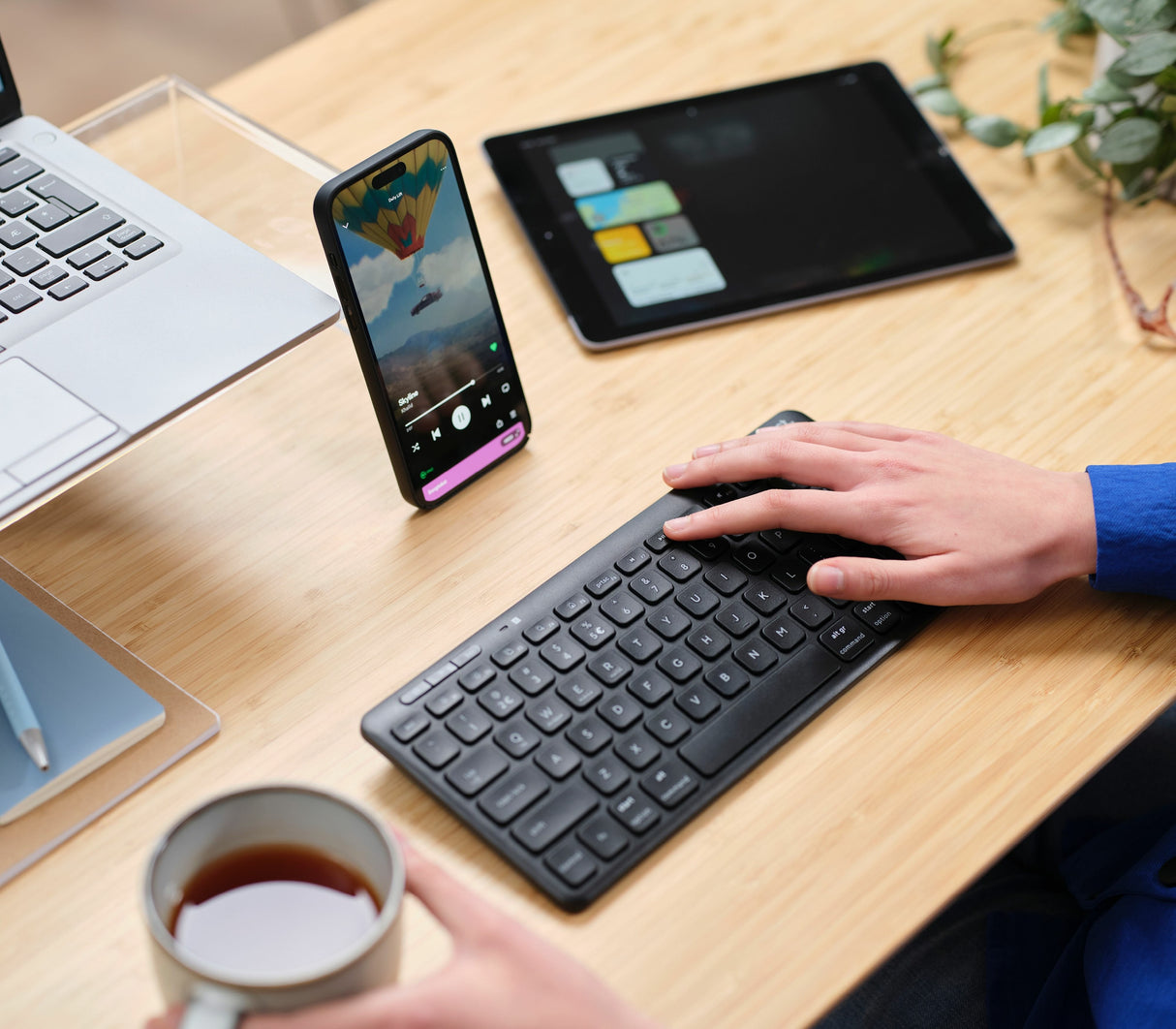 EAN 8713439250596 - Trust Lyra teclado Oficina USB + RF Wireless + Bluetooth QWERTY Español Negro imagen 9