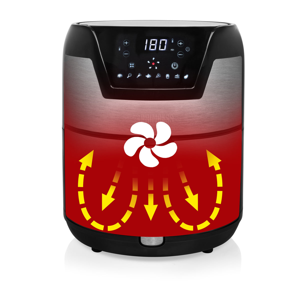 EAN 8713016091475 - Princess 182026 Sencillo 4,5 L Independiente 1500 W Freidora de aire caliente Plata imagen 14