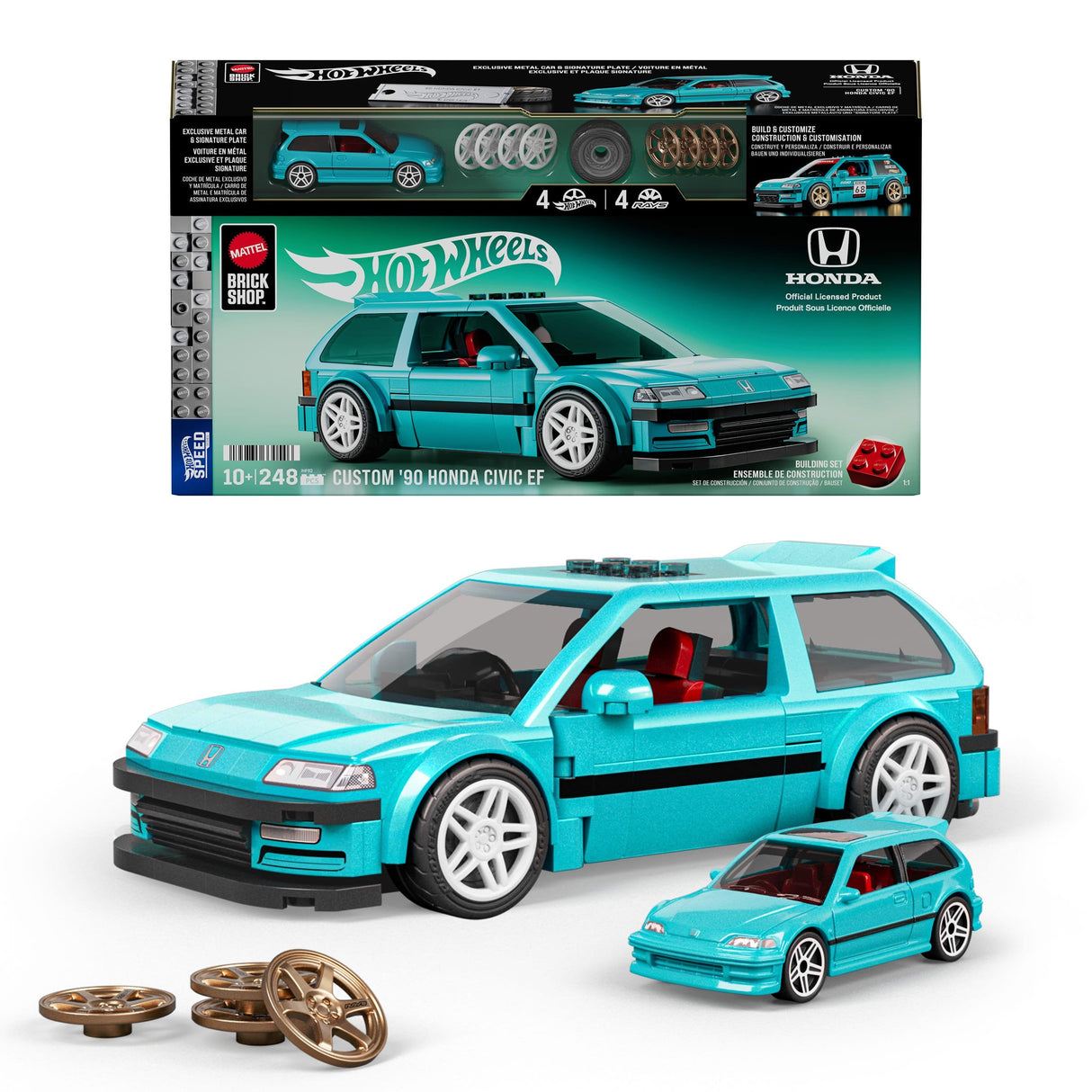 Set Construccion Speed Honda Civic Hot Wheels