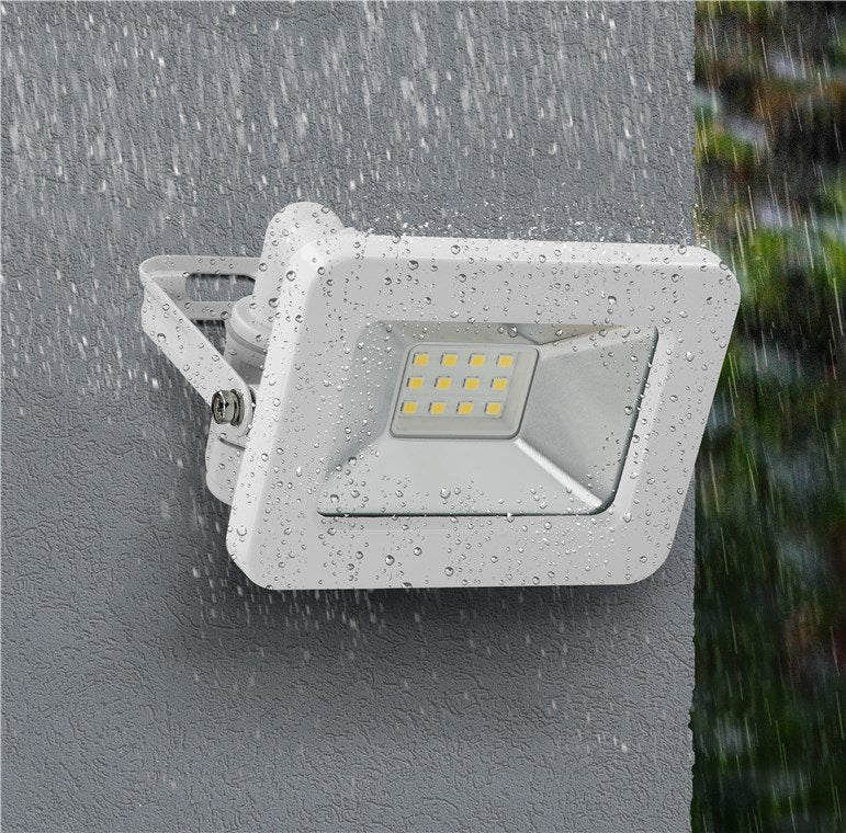 Proyector De Exterior Led, 10w 850lm, Luz Blanca Neutra (4000 K) Y Prensaestopas M16, Apto Para Exteriores (Ip65)
