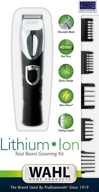 Wahl Lithium Ion Total Negro, Metálico