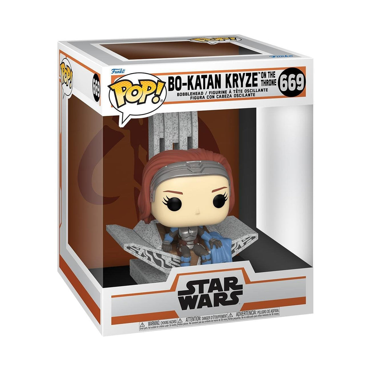 Funko Pop Deluxe Mandalorian Bo Katan En El Trono 76545