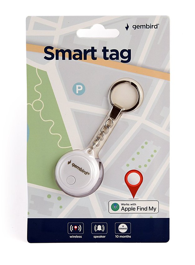 EAN 8716309132718 - Gembird TA-TAG-01-W llavero Gris, Blanco 1 pieza(s) imagen 2