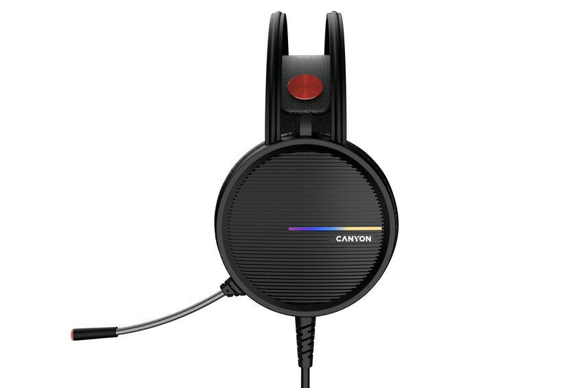 Canyon Interceptor Gh-8a, Gaming Headset 3.5mm Negro Orange