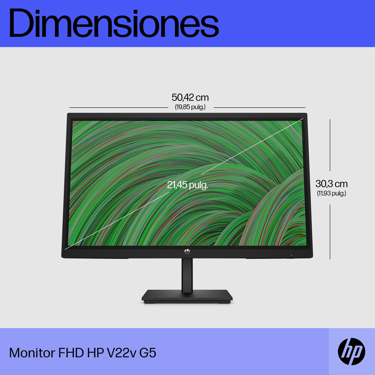 EAN 5715063348420 - HP V22v G5 FHD Monitor pantalla para PC 54,5 cm (21.4") 1920 x 1080 Pixeles Full HD LCD Negro imagen 6