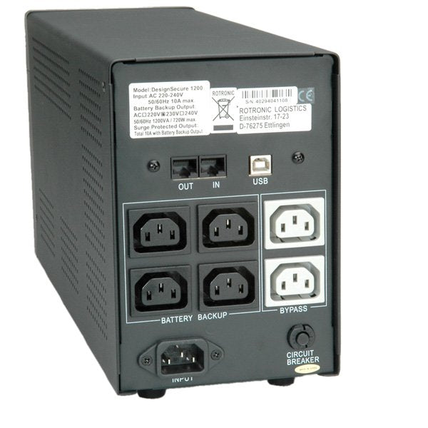 Roline Designsecure 1200 - Line Interaktive Usv