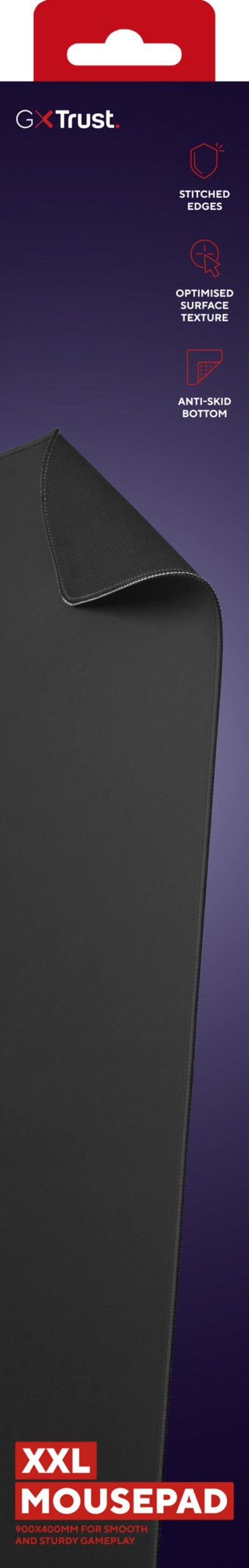 Alfombrilla Trust Gaming Gxt 759 Xxl 400 X 900 X 3mm Negra