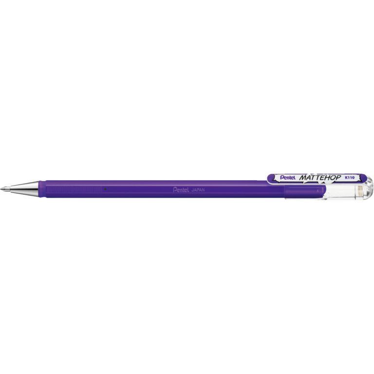 Pentel Mattehop Bolígrafo De Gel 0.5 Mm Color De Escritura Lila