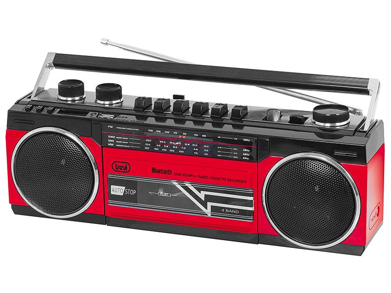 EAN 8011000018676 - Trevi RR 501 BT Personal Analógica Negro, Rojo imagen 3