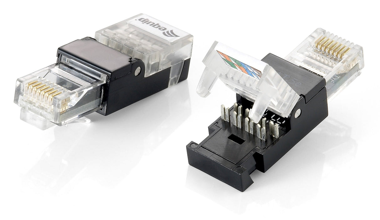 EAN 4015867171158 - Equip 121165 conector RJ-45 Negro, Transparente imagen 1