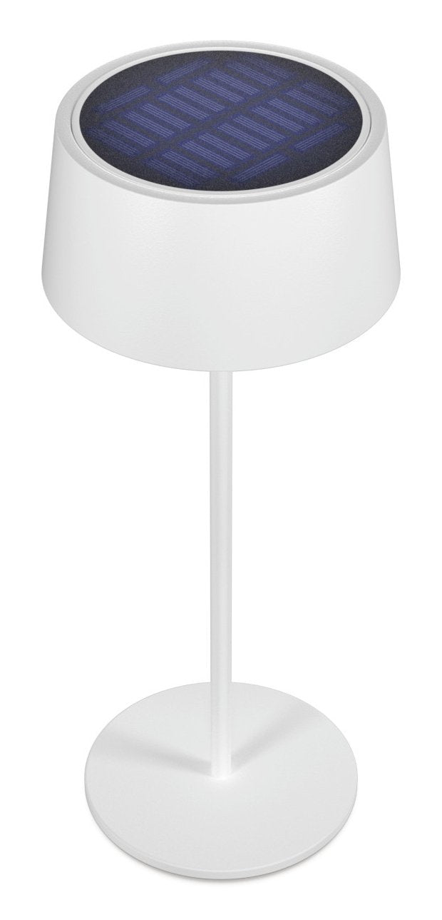 Realpower Led-Solar Tischlampe Dimmbar Con Akku,Blanco