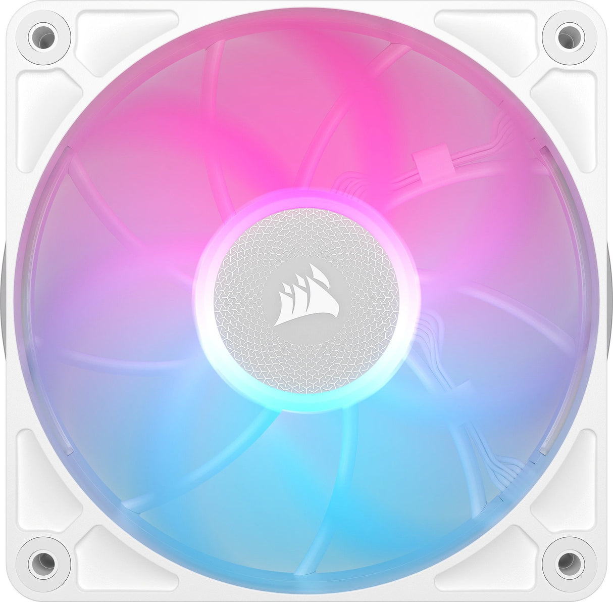 Ventilador Caja Corsair Rx Rgb Max Series, Icue Link Rx120 Rgb Max White, 120mm Rgb Fan, Triple Fan Kit Co-9051038-Ww