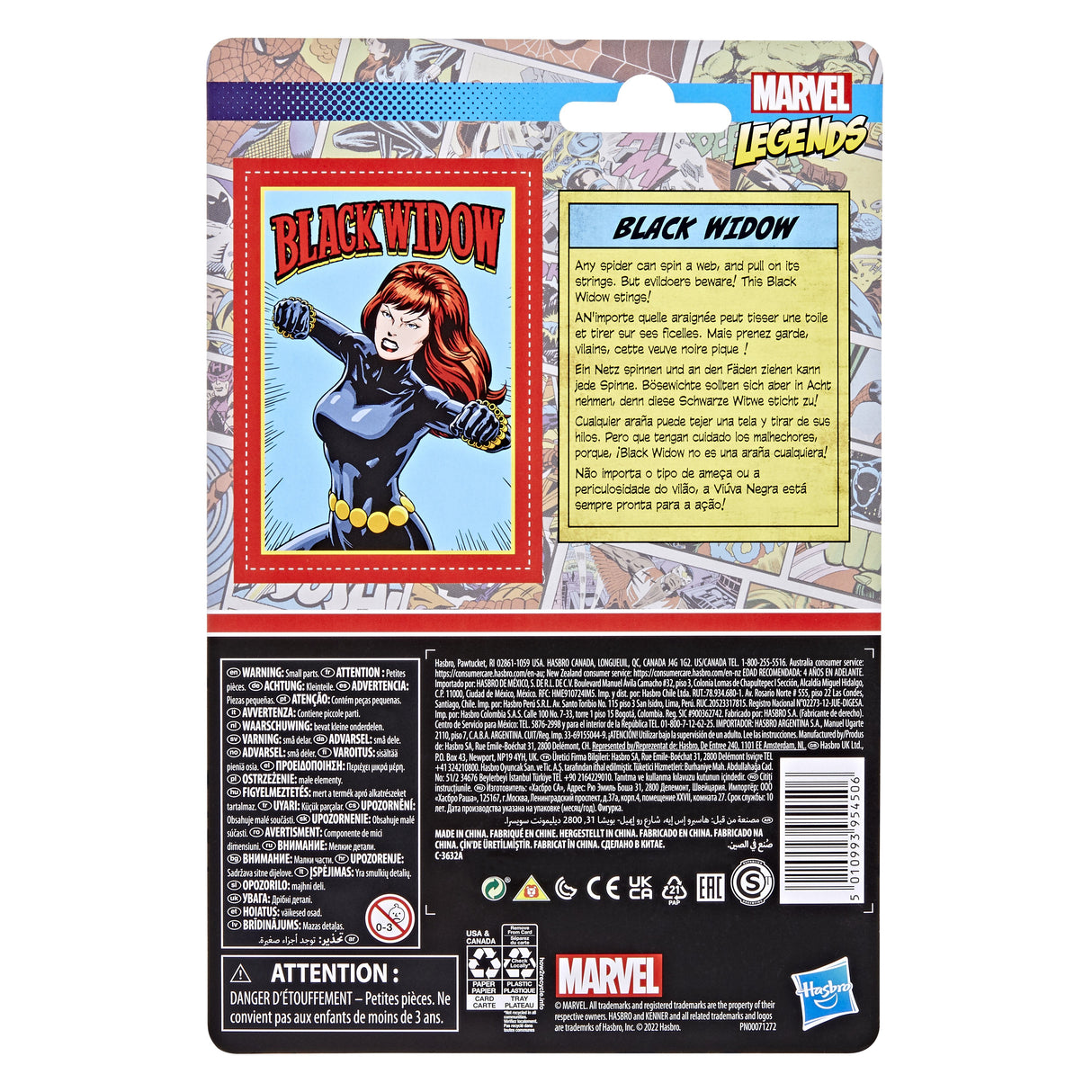 Figura Black Widow Marvel Retro Collection 9cm