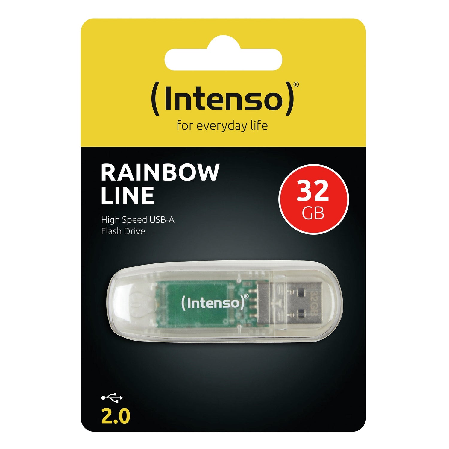 Pendrive Intenso 32gb Usb2.0 Rainbow Transparente
