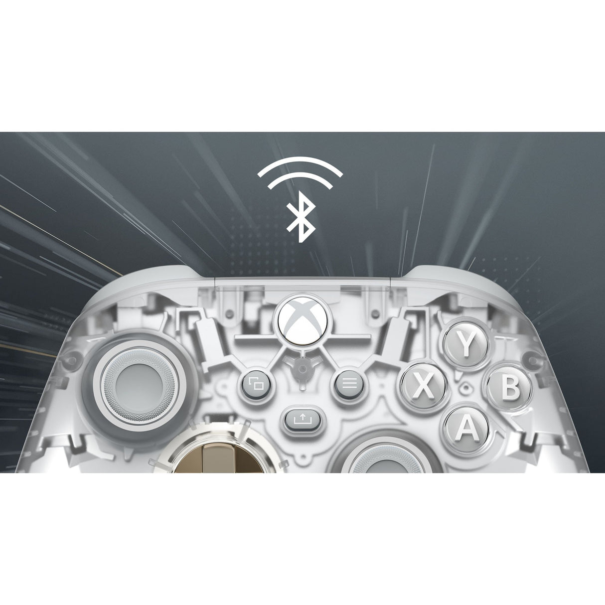 EAN 196388334124 - Microsoft Ghost Cipher Oro, Gris claro, Transparente Bluetooth/USB Gamepad Analógico/Digital Android, PC, imagen 7