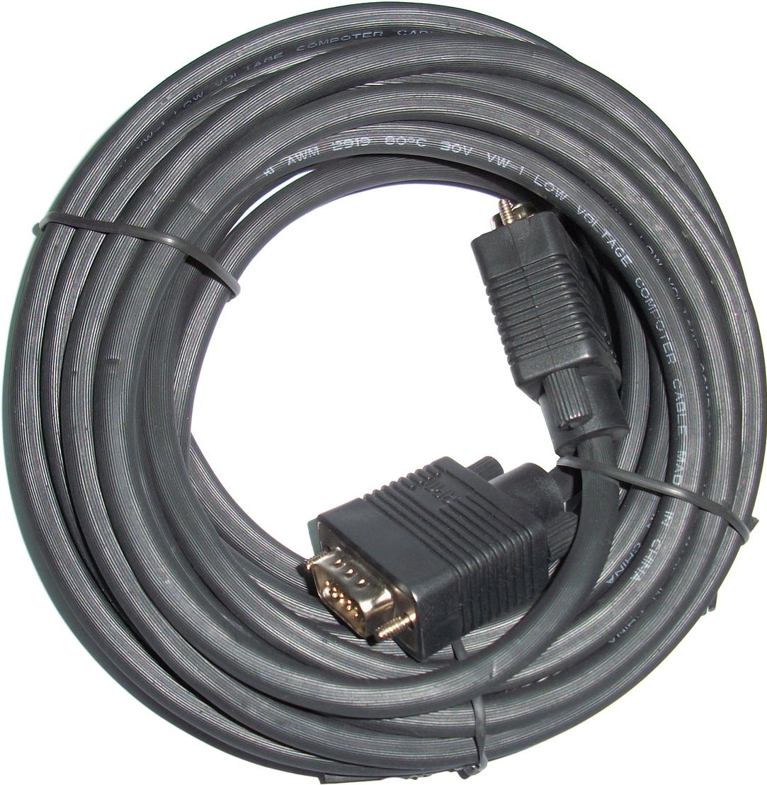 3go Cable Vga Hd15 M/M 10m Negro Cvga10mm