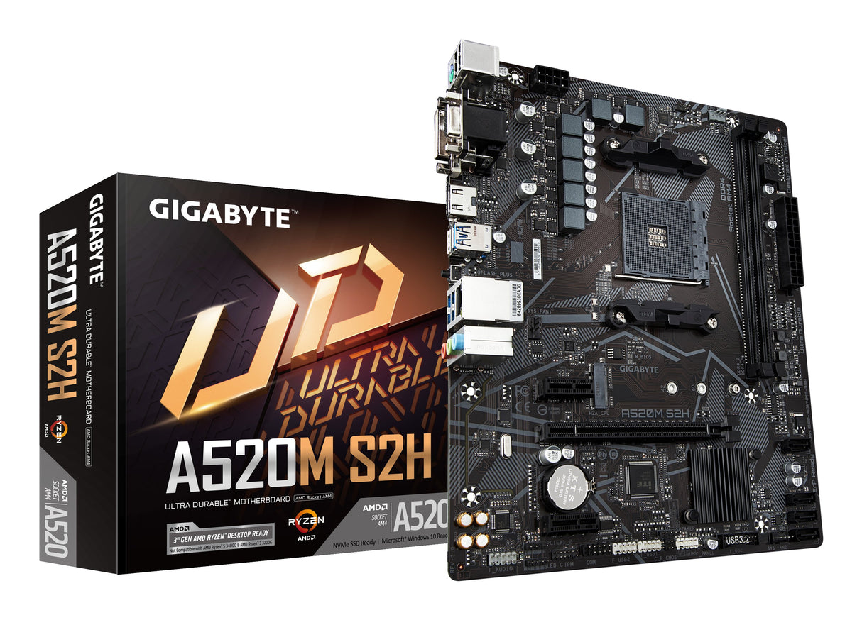 EAN 0889523023594 - GIGABYTE A520M S2H placa base AMD A520 Zócalo AM4 micro ATX imagen 1