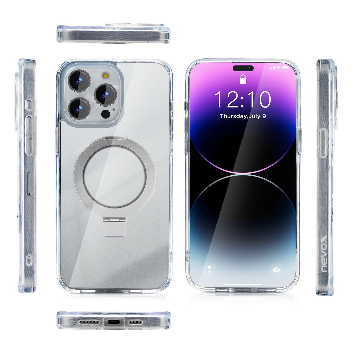 Nevox Styleshell Shockflex Con Función De Soporte, Caja De Teléfonos Celulares Transparente, Iphone 16 Pro Max, Compatible Con Magsafe 4250686414059.0