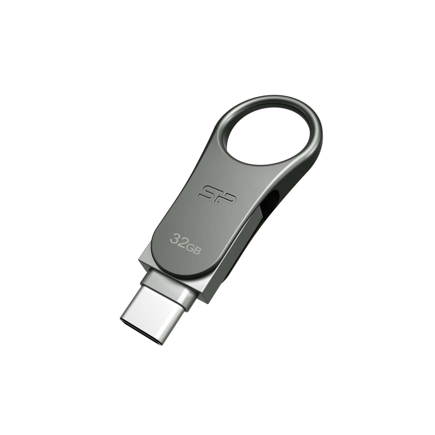 EAN 0886576019772 - Silicon Power Mobile C80 unidad flash USB 32 GB USB Type-A / USB Type-C 3.2 Gen 1 (3.1 Gen 1) Titanio imagen 2