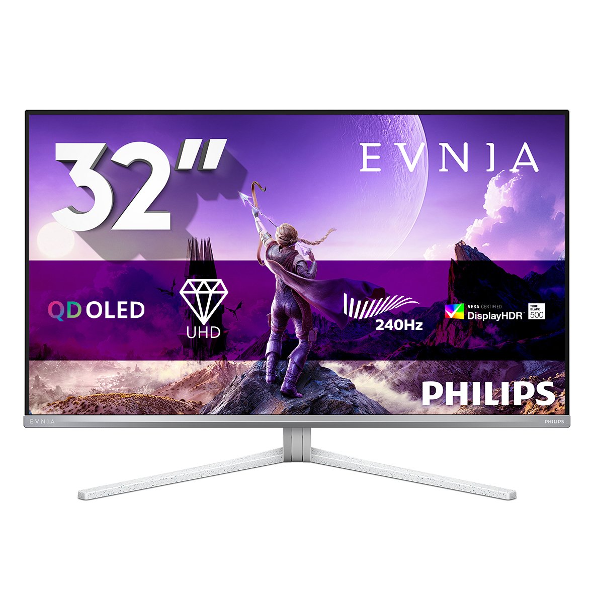 32m2n8900p/00 31 5' 16:9 Qd-Oled 240hz 3840x2160 Has 130mm Hdmi X 2x 2.1 Dp X 1x 2.1 Usb-C 3.2 Gen2 (Hbr3)