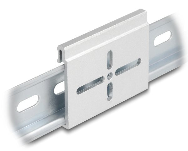 Delock Aluminio Montageclip Para Hutschiene 60,0 X 47,8 Mm Plata