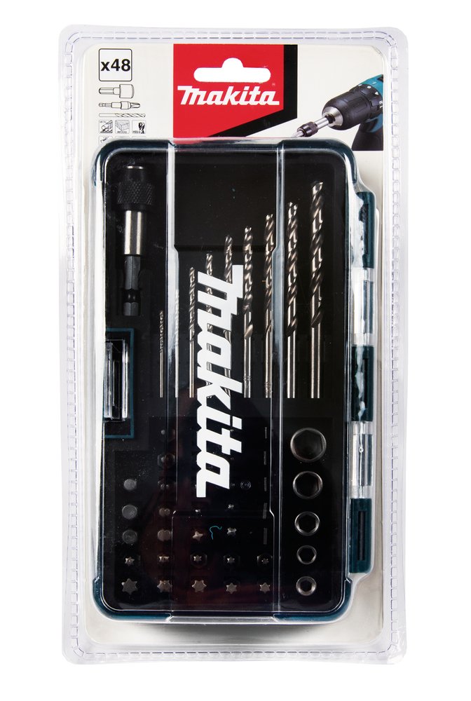 Makita Juego De Brocas Y Brocas B-36192, 48 Piezas B-36192