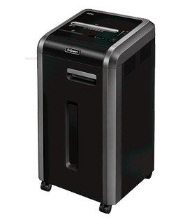 EAN 0043859628230 - Fellowes 225i triturador de papel Corte en tiras 24 cm Negro imagen 1