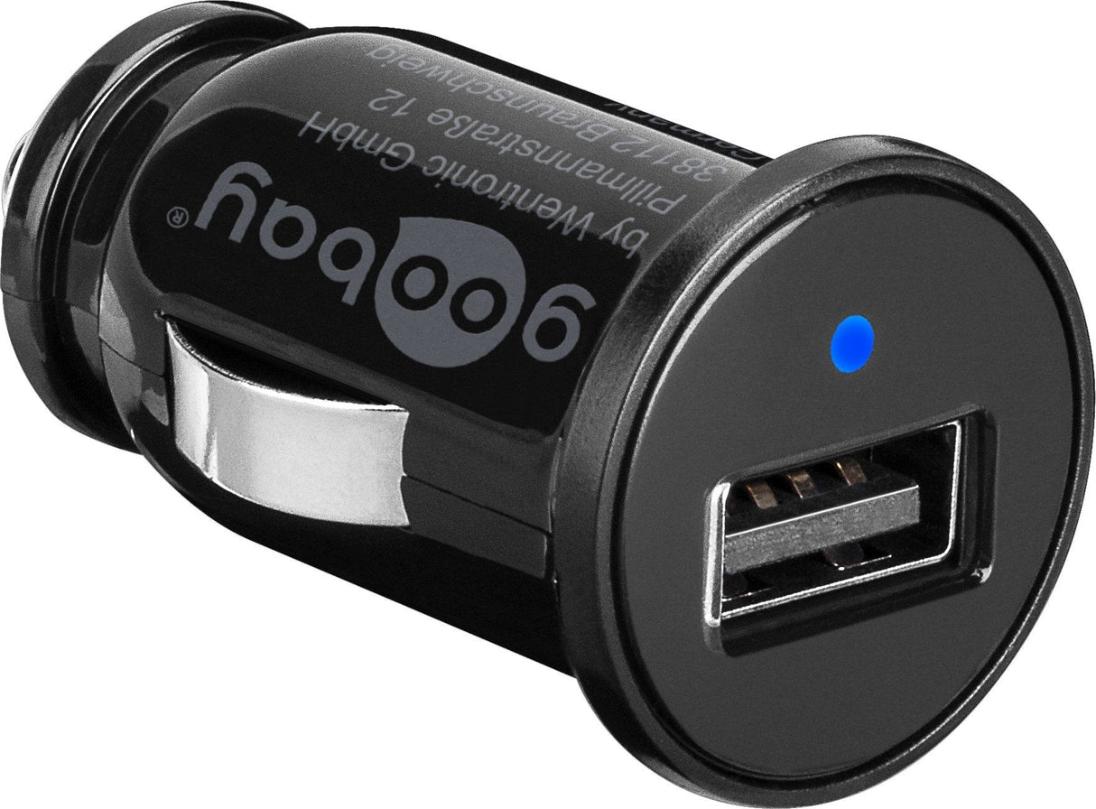 Cargador 1 Puerto Usb  5w 1.00 A Toma Mechero Negro