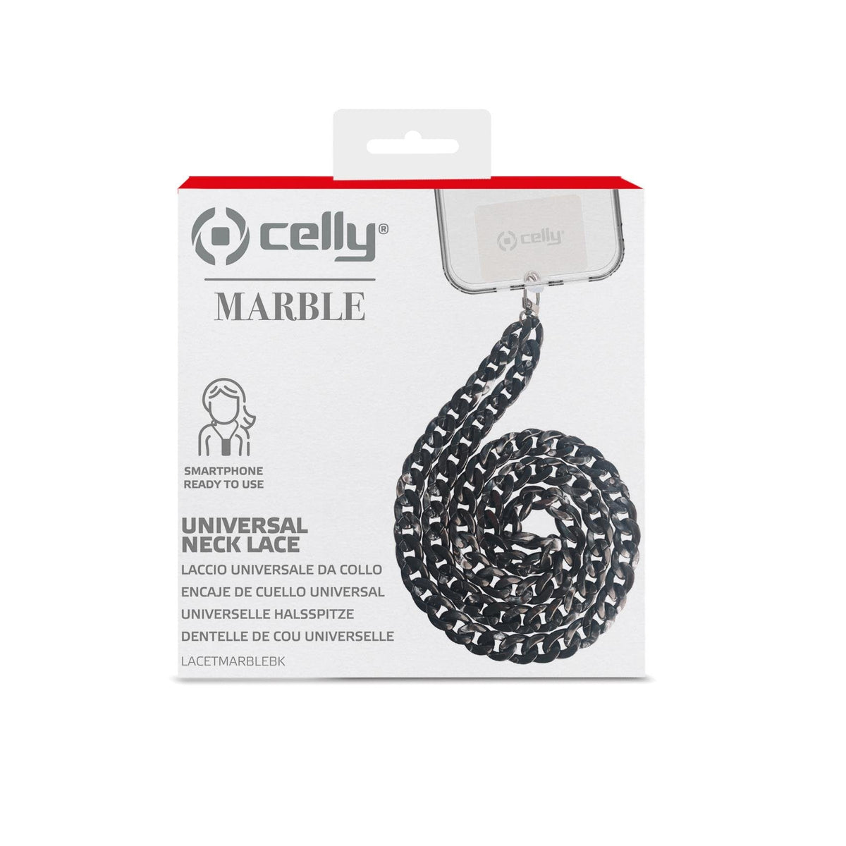 Cordon Sujeccion Cover Marmol Negro