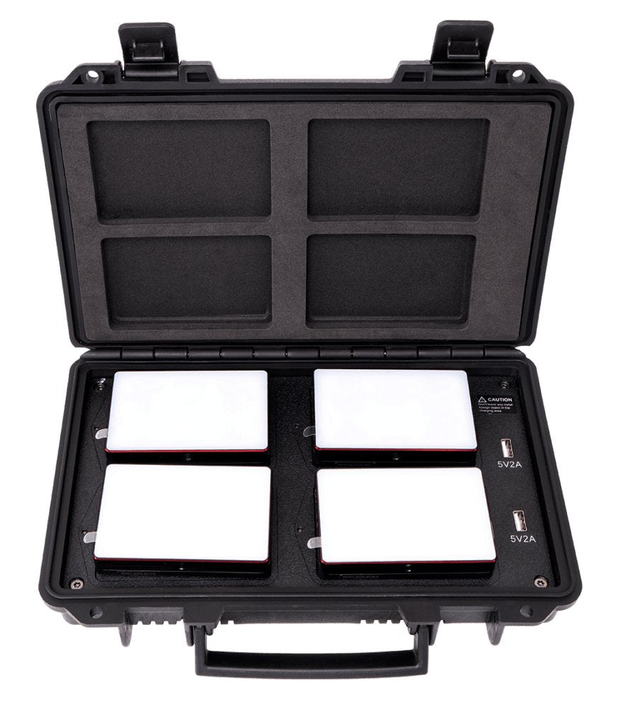 Aputure Mc 4-Light Travel Kit Con Estuche De Carga