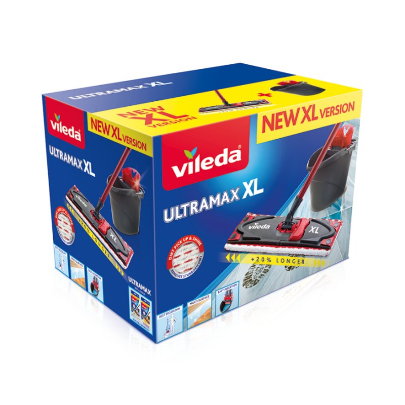 Mopa Vileda Ultramax Box Xl + Cubo Con Exprimidor