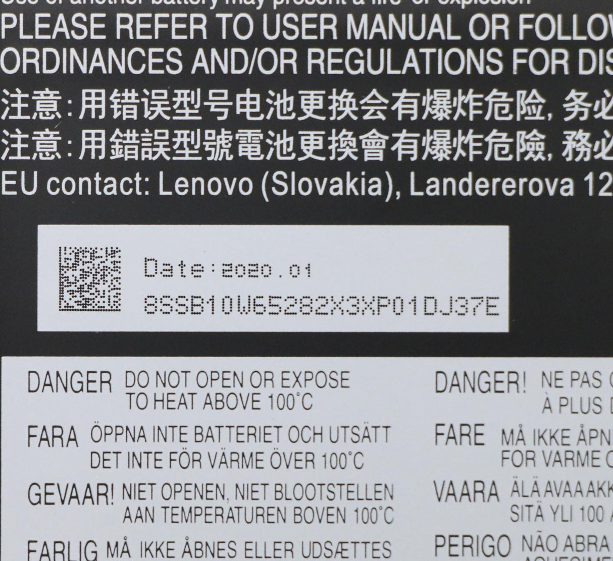 EAN 5704174824541 - Lenovo 5B10W65297 refacción para laptop Batería imagen 4