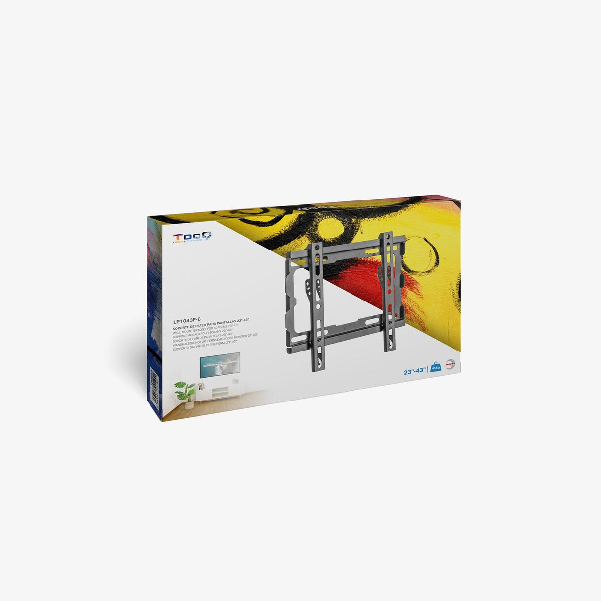 Tooq Soporte Fijo De Pared Para Tv De 23"-43" - Peso Max 45kg - Vesa 200x200mm