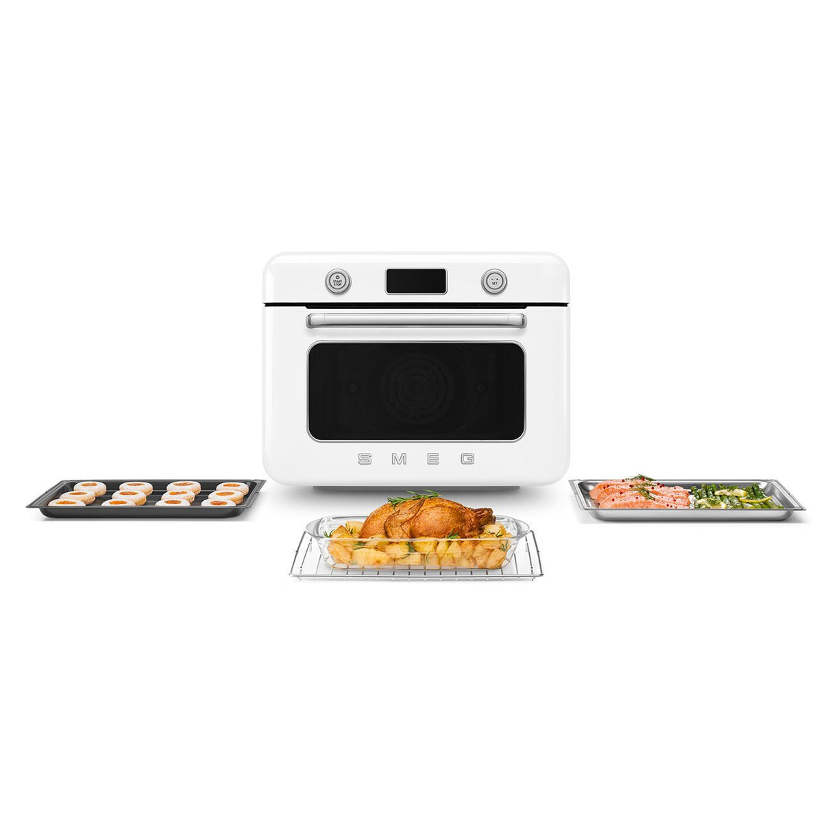 EAN 8017709333843 - Smeg COF01WHEU horno de vapor Pequeño Blanco Botones, Giratorio imagen 10