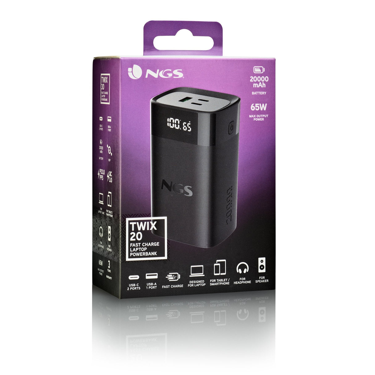 EAN 8435430626421 - NGS TWIX 20 20000 mAh Negro imagen 7