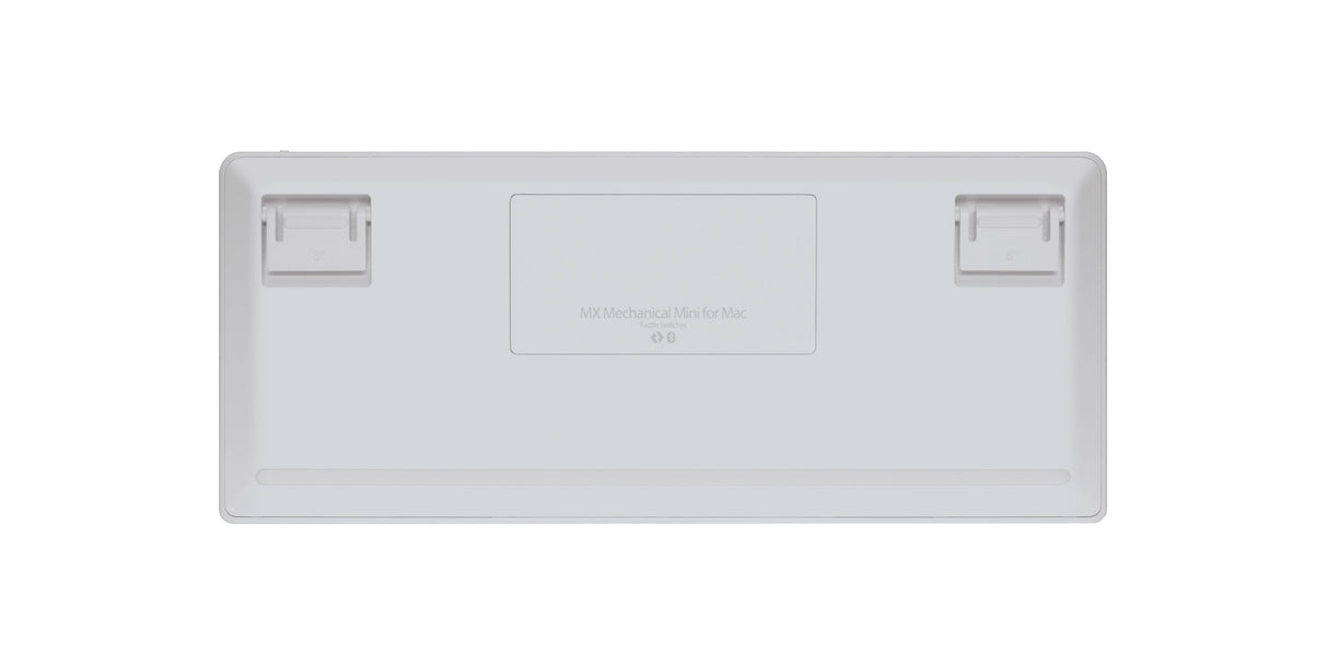 Teclado Ingles Logitech Mx Mini Mechanical For Mac Bluetooth Qwerty Internacional De Ee.Uu. Gris, Blanco