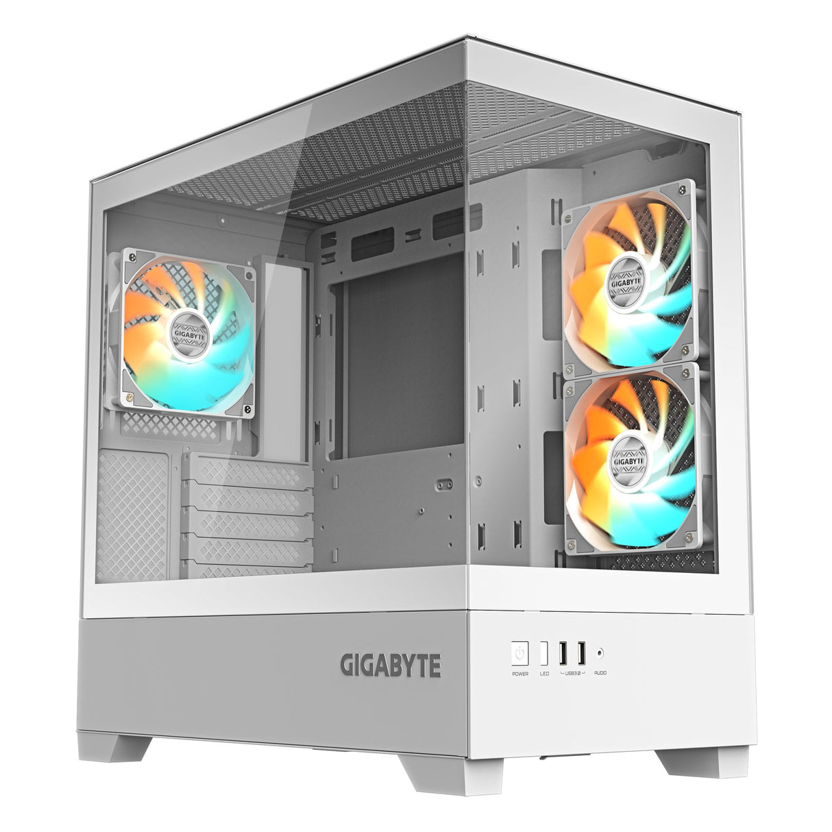 EAN 4719331555849 - GIGABYTE C201 PANORAMIC ICE Midi Tower Blanco imagen 1