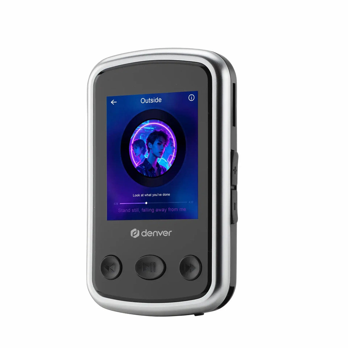 Denver Mps-320b Negro Reproductor Mp3 Acoplable Con 32 Gb De Almacenamiento Y Bluetooth