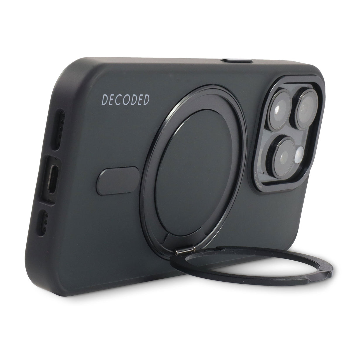 Decoded Recycled Plastic Loop Stand Backcover Iphone 15 Black