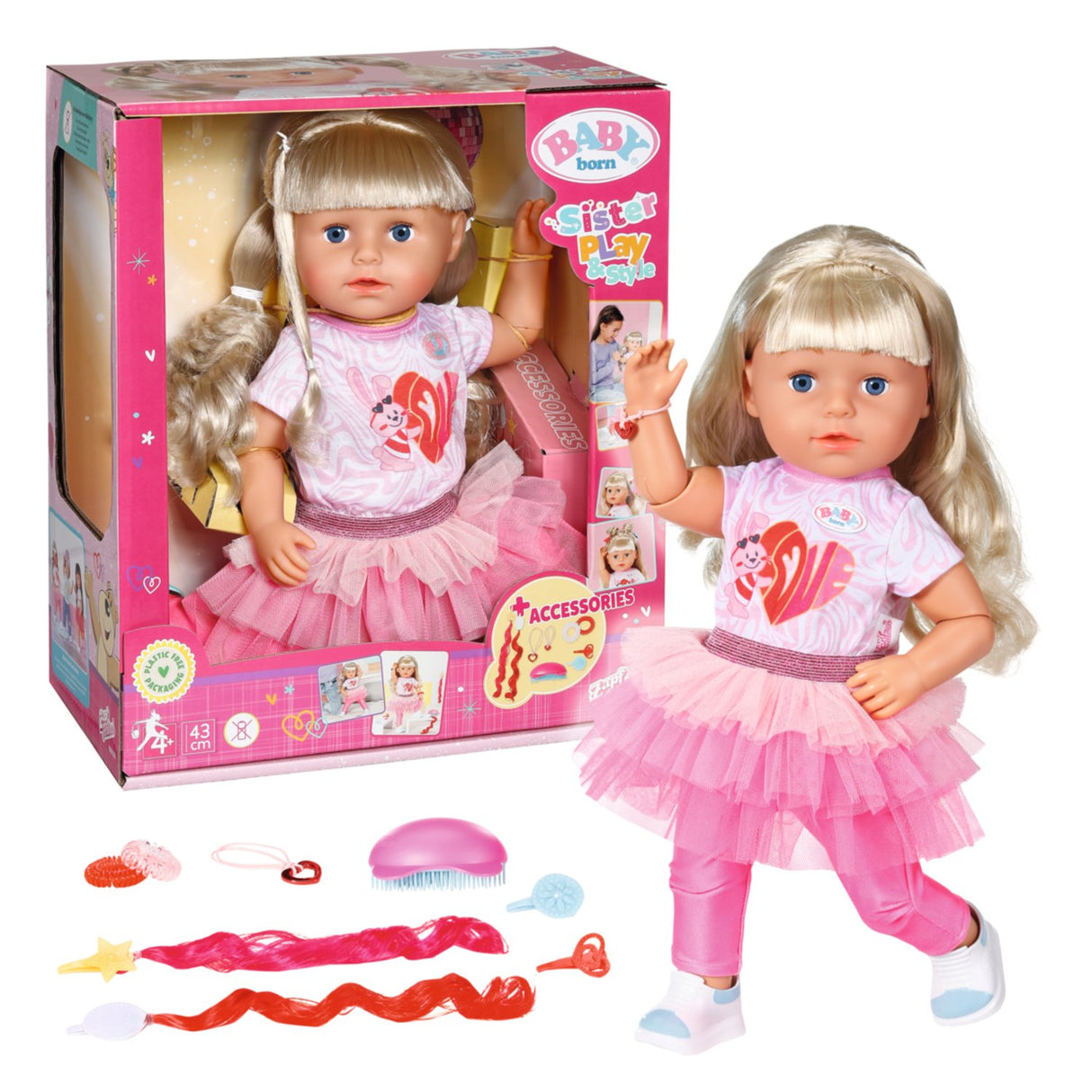 EAN 4001167833018 - BABY born Sister Play & Style 43cm imagen 6