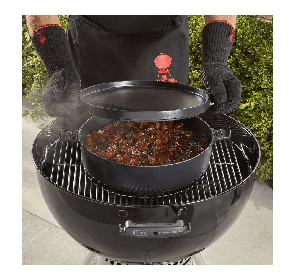 Weber 8857 Olla De Hierro Fundido 6,8 L Negro