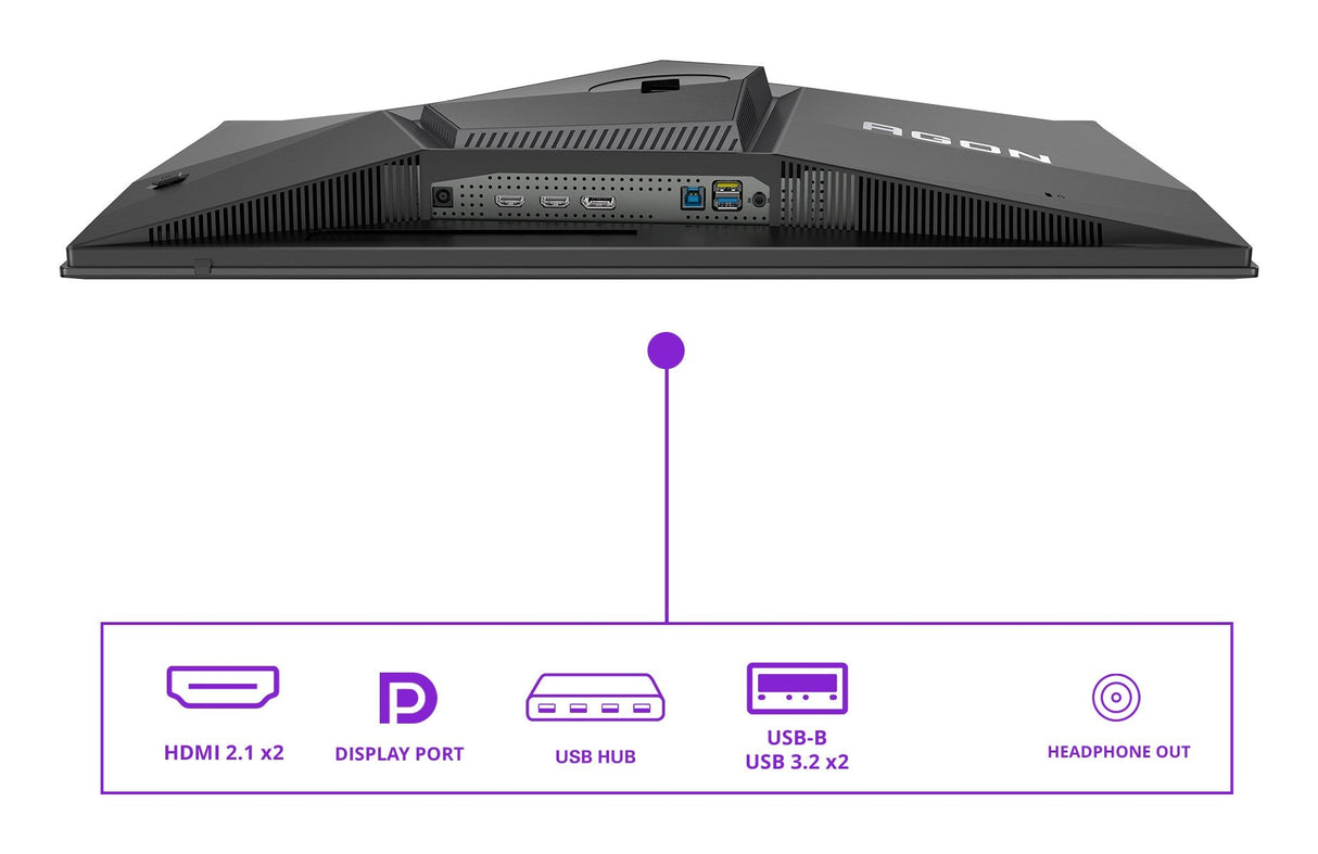 Aoc Agon Pro Ag276qkd2 Qd-Oled (67.3 Cm (26.5 Zoll), Negro, Qhd, Hdmi, Dp, Lautsprecher, Usb-Hub, 500hz Panel) Ag276qkd2