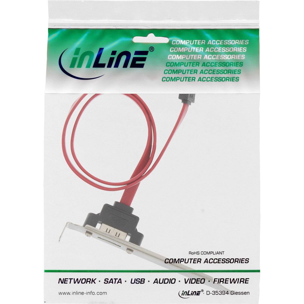 Soporte Inline Esata Esata Hembra Externo A Sata Interno Macho 50 Cm