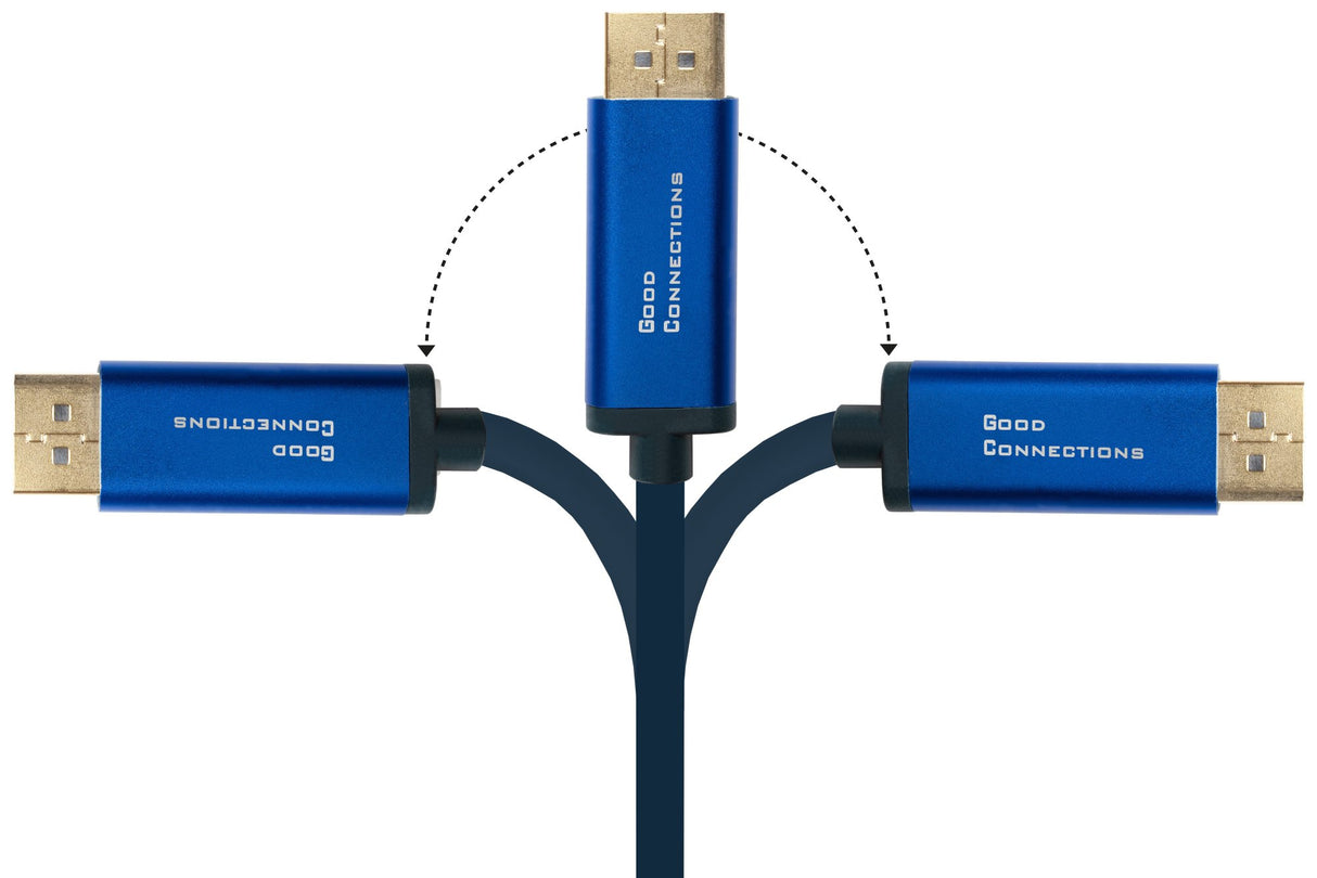EAN 4014619554607 - Alcasa 4812-CSF010B adaptador de cable de vídeo 1 m USB Tipo C DisplayPort Azul imagen 5