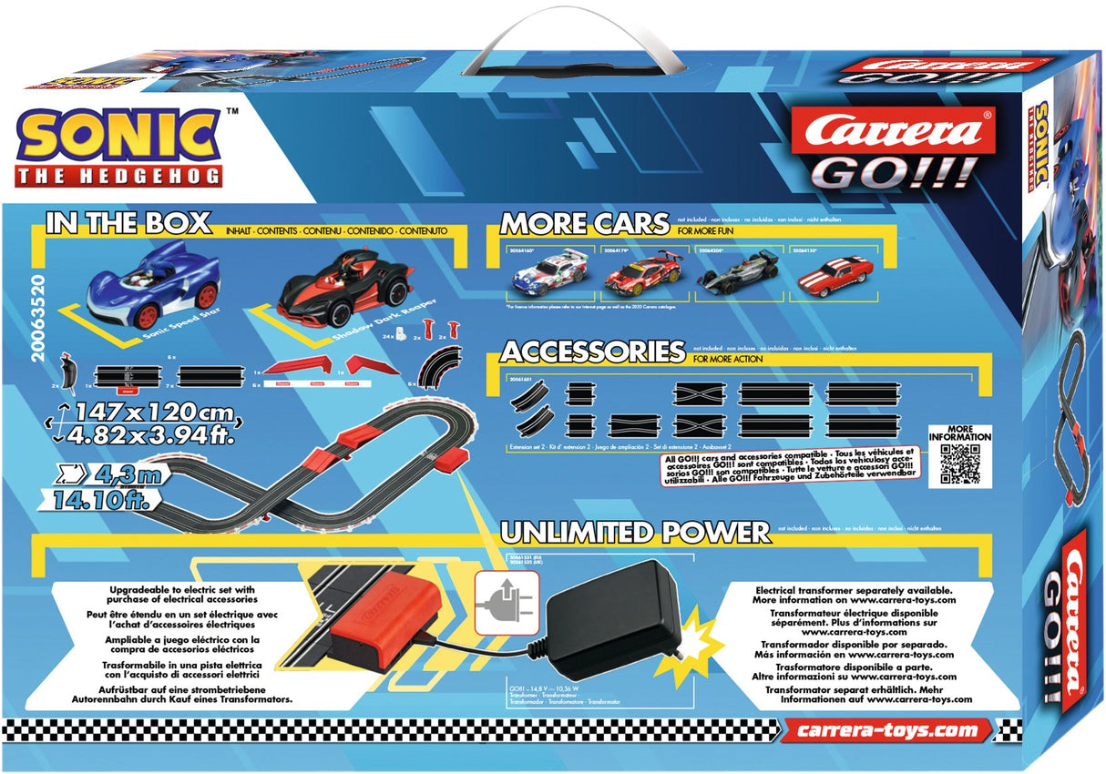 Circuito Carreras Sonic + Shadow Sonic The Hedgehog Carrera Go!!!
