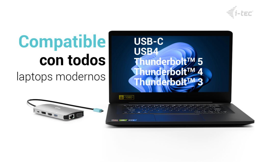 Docking Station I Tec Usb Tipo C 10 En 1 + Cargador Universal 100w